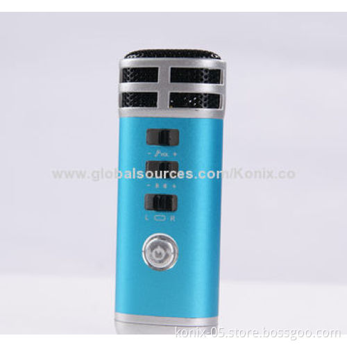 Mini Pocket Microphone Karaoke Player, Supports MP3 Player/iPad